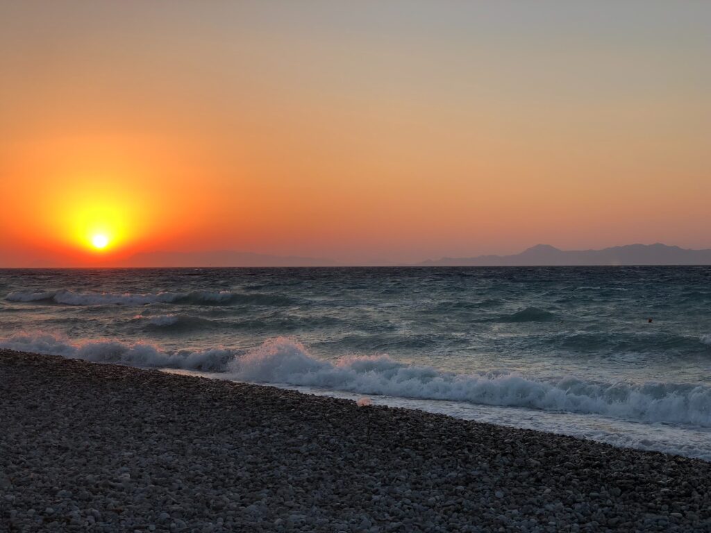 Sunset at Ialyssos, Rhodes